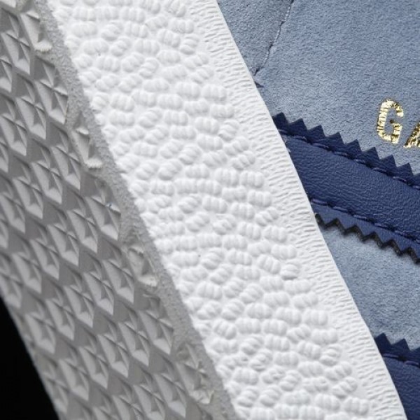 Adidas Gazelle Femme Tactile Blue/Mystery Blue/Footwear White Originals Chaussures NO: BA7657