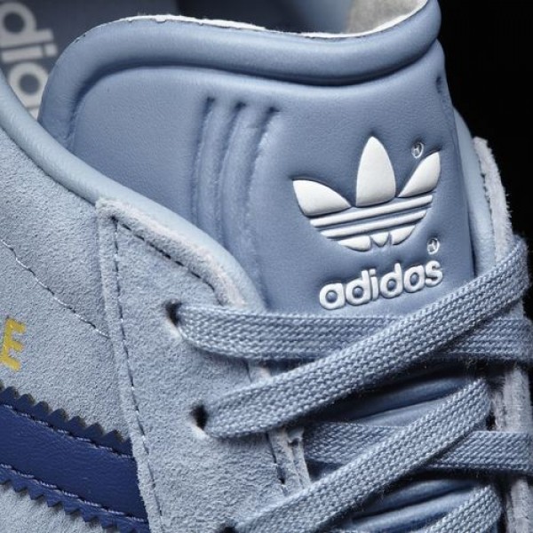 Adidas Gazelle Femme Tactile Blue/Mystery Blue/Footwear White Originals Chaussures NO: BA7657