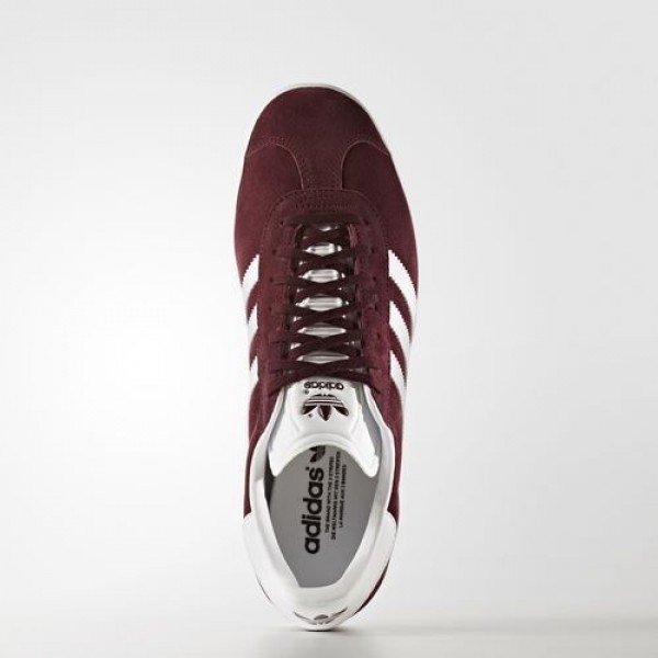 Adidas Gazelle Femme Maroon/Footwear White/Gold Metallic Originals Chaussures NO: BB5255