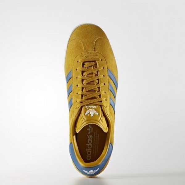 Adidas Gazelle Homme Nomad Yellow/Core Blue/Footwear White Originals Chaussures NO: BB5258