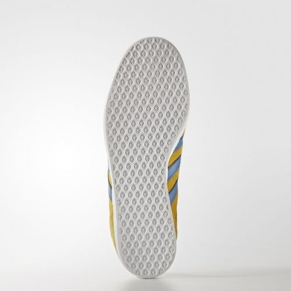 Adidas Gazelle Homme Nomad Yellow/Core Blue/Footwear White Originals Chaussures NO: BB5258