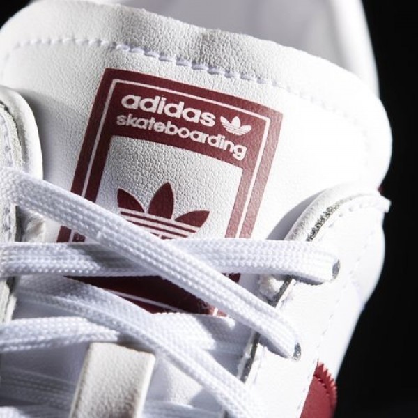 Adidas Skate Adv Homme Footwear White/Collegiate Burgundy/Gum Originals Chaussures NO: BB8711
