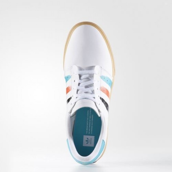 Adidas Seeley Court Homme Footwear White/Energy Blue/Energy Originals Chaussures NO: BW0659