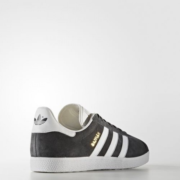 Adidas Gazelle Femme Dark Grey Heather Solid Grey/White/Gold Metallic Originals Chaussures NO: BB5480