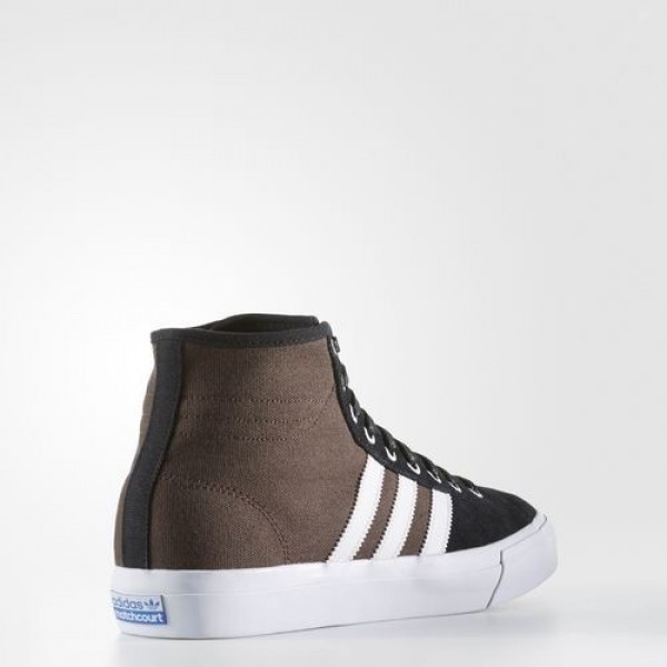 Adidas Matchcourt Remix High Homme Core Black/Footwear White/Brown Originals Chaussures NO: BB8590