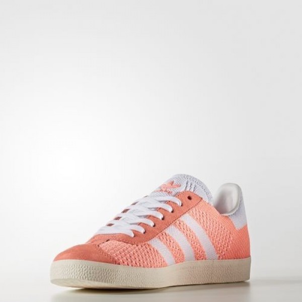 Adidas Gazelle Primeknit Femme Sun Glow/Footwear White/Chalk White Originals Chaussures NO: BB5211