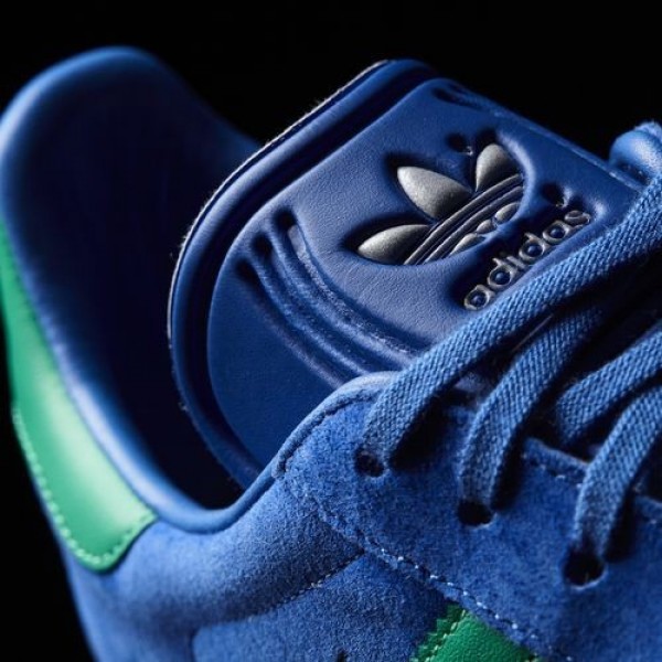 Adidas Gazelle Homme Blue/Core Green/Gum Originals Chaussures NO: BB2755