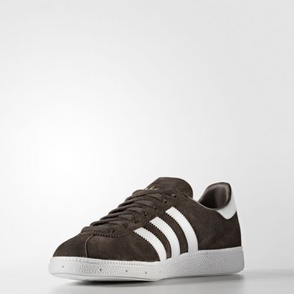 Adidas München Homme Brown/Footwear White Originals Chaussures NO: BY1722