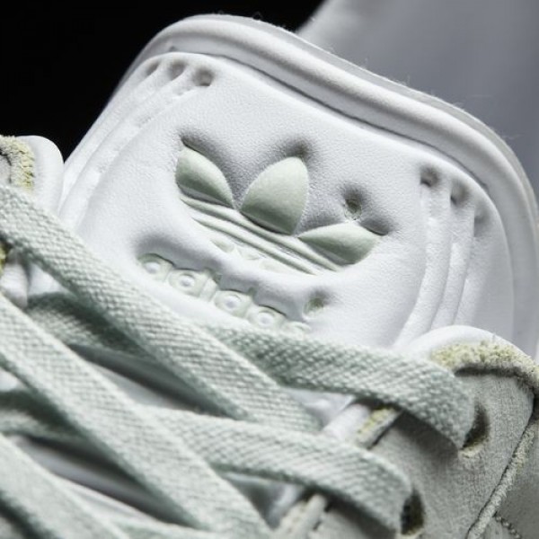 Adidas Gazelle Femme Linen Green / Ftwr White / Cream White Originals Chaussures NO: BY9034