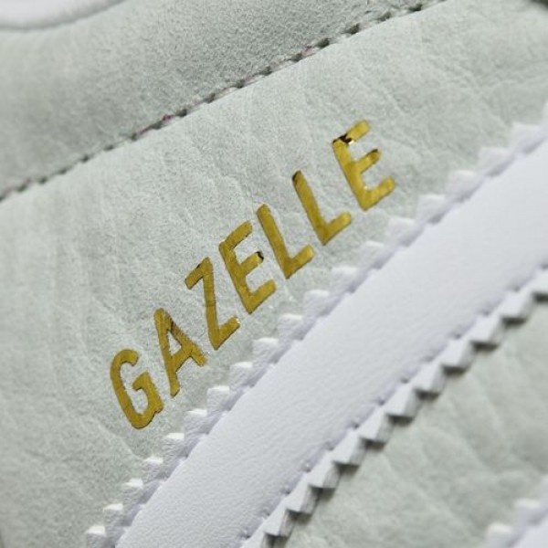 Adidas Gazelle Femme Linen Green / Ftwr White / Cream White Originals Chaussures NO: BY9034