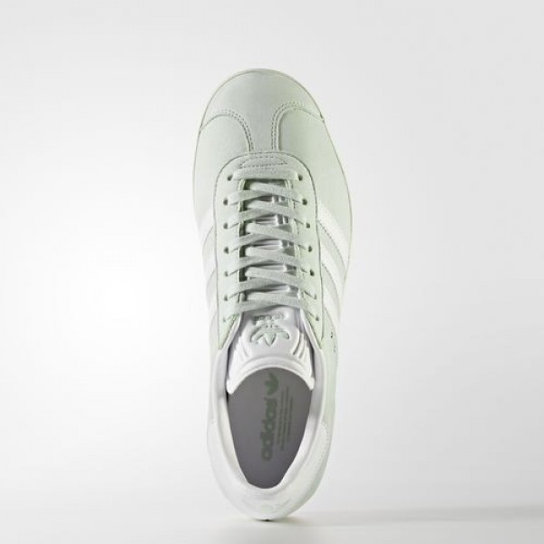 Adidas Gazelle Femme Linen Green / Ftwr White / Cream White Originals Chaussures NO: BY9034