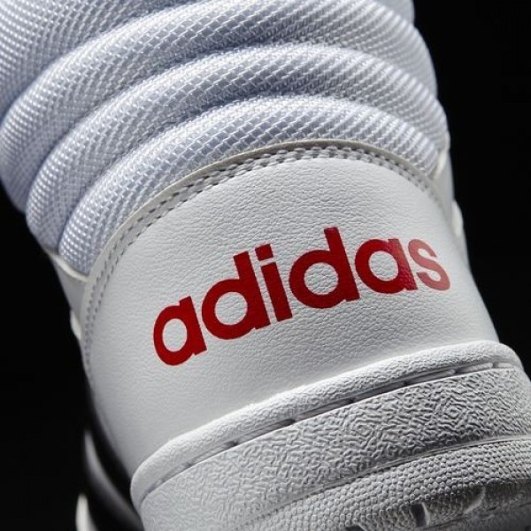 Adidas Vs Hoops Mid Homme Footwear White/Core Black/Scarlet neo Chaussures NO: B74501