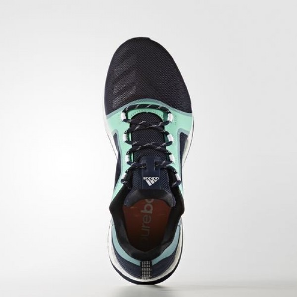 Adidas Pure Boost X Trainer 2.0 Femme Collegiate Navy/Core Black/Easy Green Training Chaussures NO: BA7956