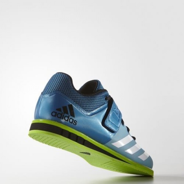 Adidas Powerlift.3 Homme Unity Blue/Footwear White/Semi Solar Green Training Chaussures NO: AQ3331