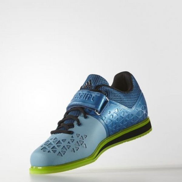Adidas Powerlift.3 Homme Unity Blue/Footwear White/Semi Solar Green Training Chaussures NO: AQ3331