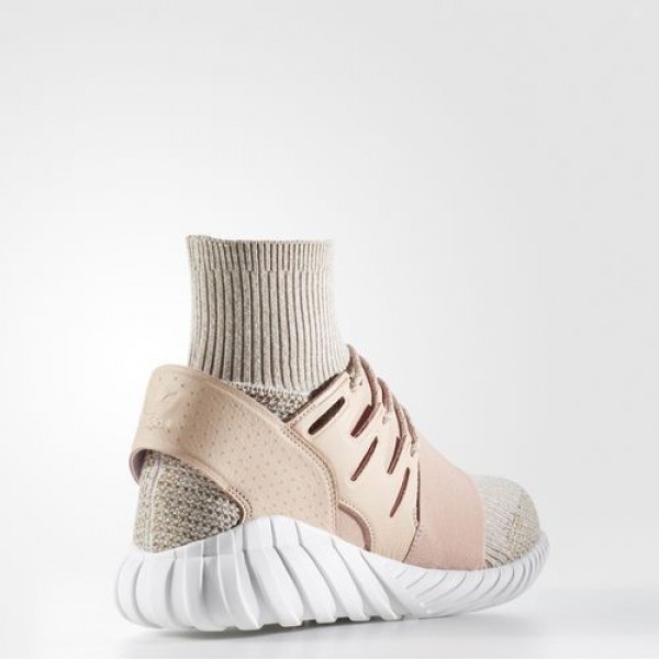 Adidas Tubular Doom Primeknit Homme Pale Nude/Clear Brown/Vintage White Originals Chaussures NO: BB2390