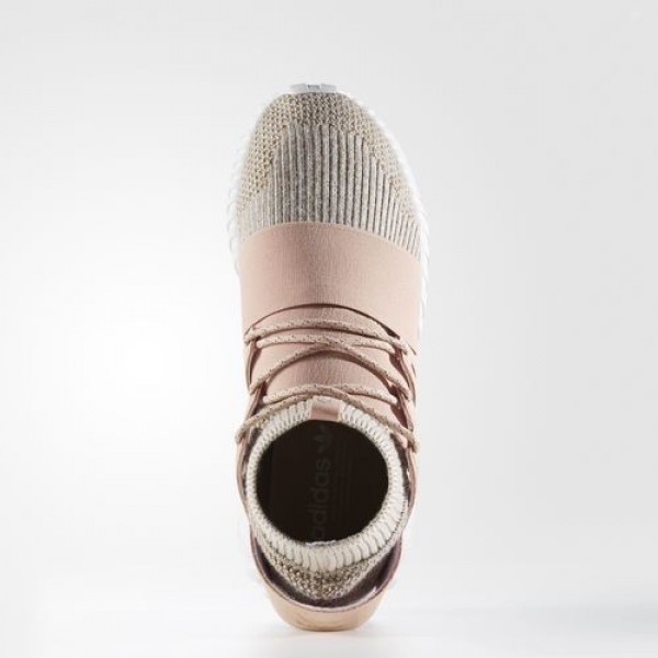 Adidas Tubular Doom Primeknit Homme Pale Nude/Clear Brown/Vintage White Originals Chaussures NO: BB2390
