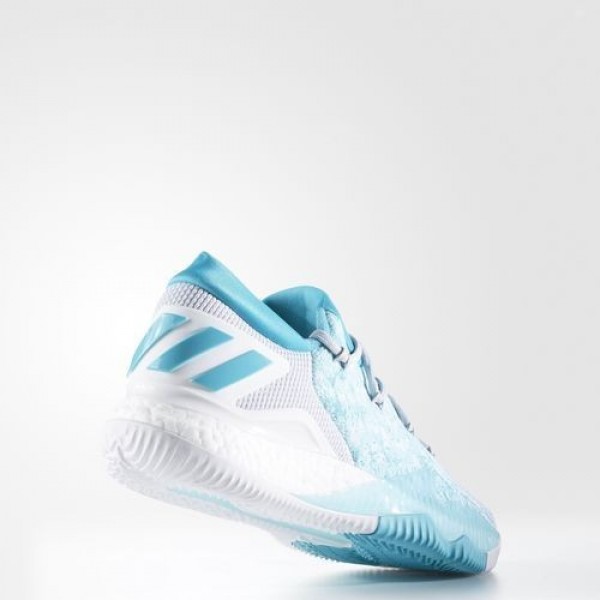Adidas Crazylight Boost Low 2016 Homme Clear Aqua/Footwear White/Energy Blue Basketball Chaussures NO: BB8178