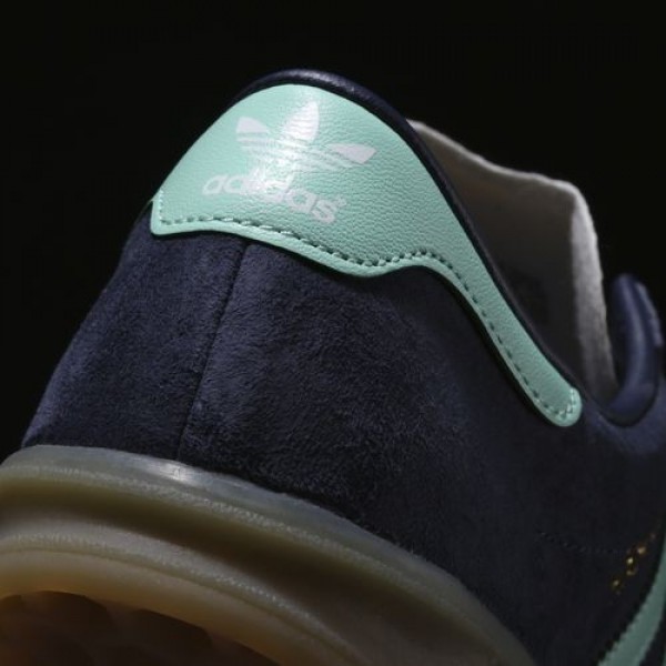 Adidas Hamburg Femme Midnight Grey/Easy Green/Gum Originals Chaussures NO: BB5112