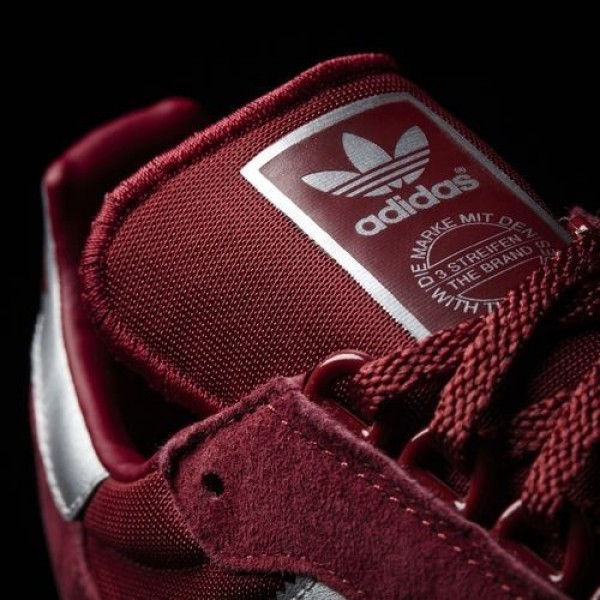 Adidas New York Femme Collegiate Burgundy/Matte Silver/Mystery Red Originals Chaussures NO: BB1189