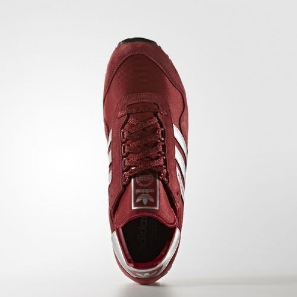 Adidas New York Femme Collegiate Burgundy/Matte Silver/Mystery Red Originals Chaussures NO: BB1189