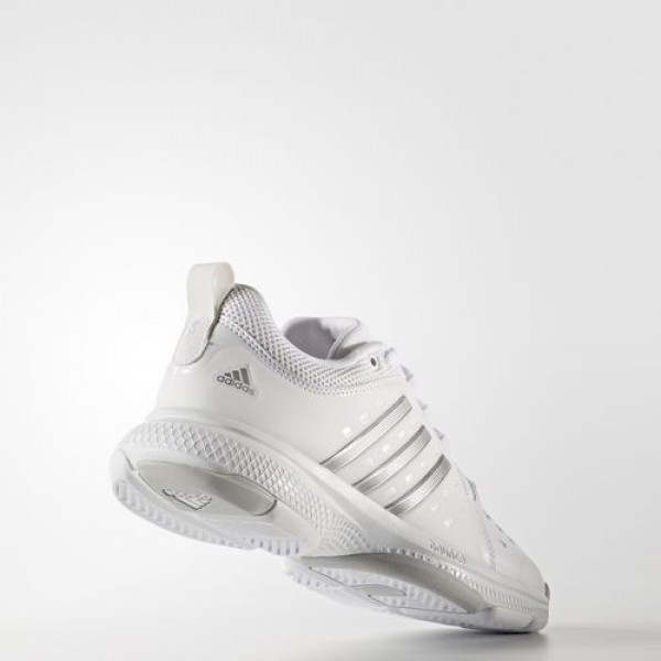 Adidas Barricade Classic Bounce Femme Footwear White/Silver Metallic/Lgh Solid Grey Tennis Chaussures NO: BY2926
