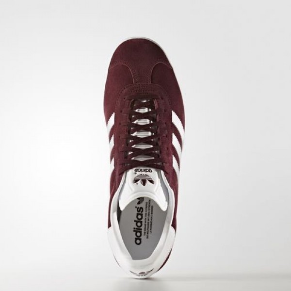 Adidas Gazelle Homme Maroon/Footwear White/Gold Metallic Originals Chaussures NO: BB5255