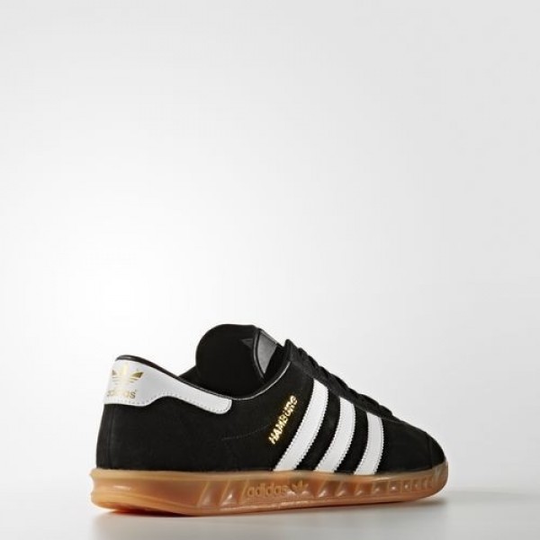 Adidas Hamburg Homme Core Black/Footwear White/Gum Originals Chaussures NO: S76696