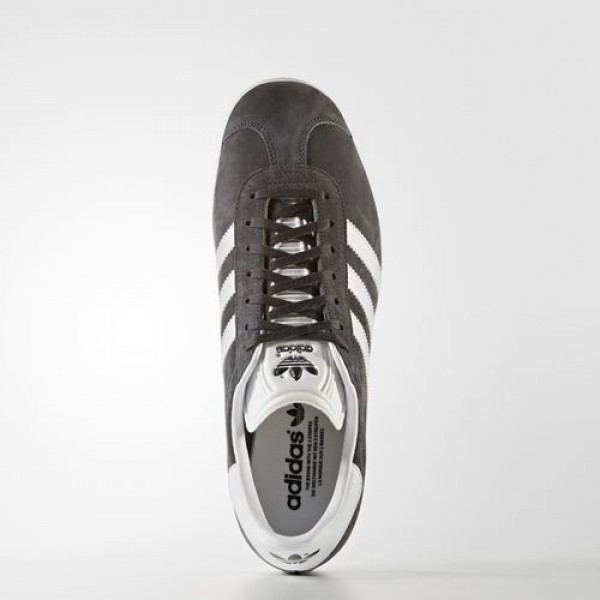 Adidas Gazelle Homme Dark Grey Heather Solid Grey/White/Gold Metallic Originals Chaussures NO: BB5480