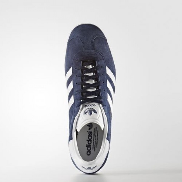 Adidas Gazelle Homme Collegiate Navy/White/Gold Metallic Originals Chaussures NO: BB5478