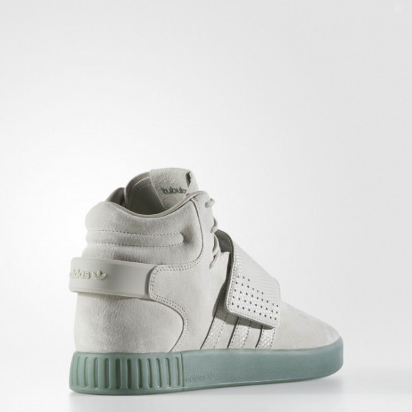 Hommes Originals  Chaussure Tubular Invader Strap Couleur Sesame/Sesame/Trace Green (BY3635)