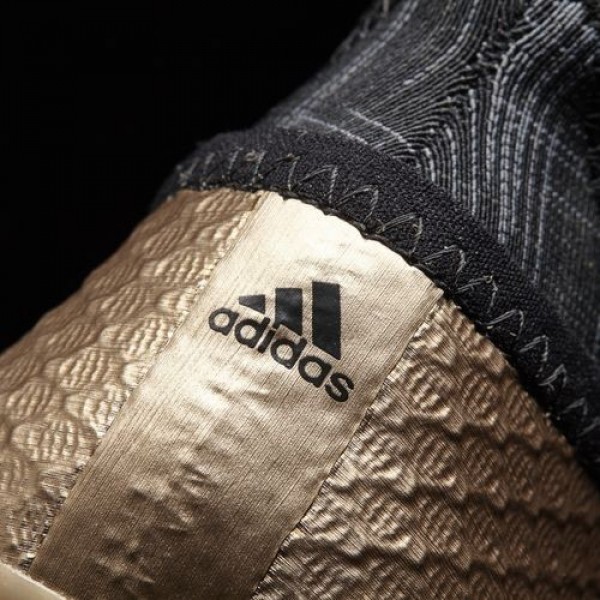 Adidas Messi 16+ Pureagility Terrain Souple Homme Copper Metallic/Core Black/Solar Green Football Chaussures NO: BA9821