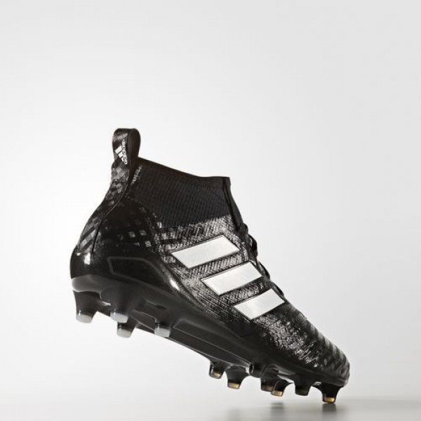 Adidas Ace 17.1 Primeknit Terrain Souple Homme Core Black/Footwear White/Night Metallic Football Chaussures NO: BB4317