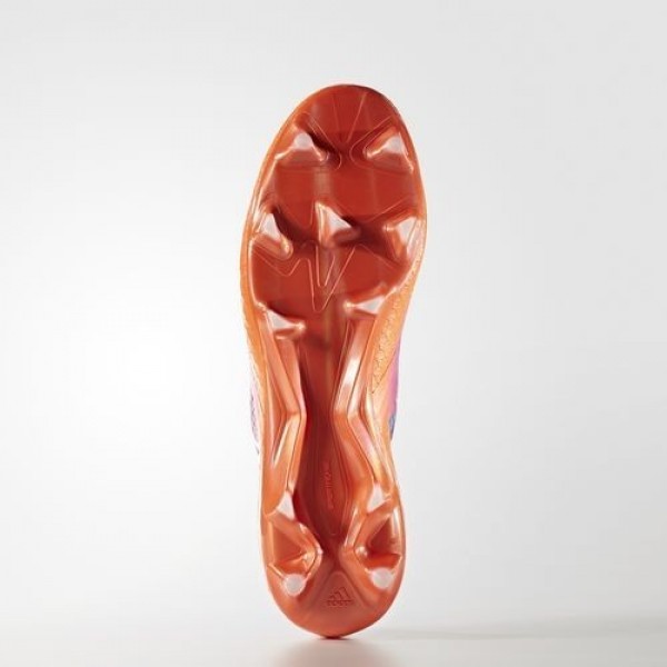 Adidas Messi 16+ Pureagility Terrain Souple Homme Blue/Footwear White/Solar Orange Football Chaussures NO: BB1871