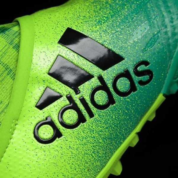 Adidas X Tango 16+ Purechaos Turf Homme Solar Green/Core Black/Core Green Football Chaussures NO: S82084