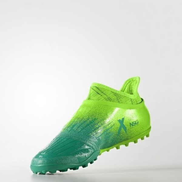 Adidas X Tango 16+ Purechaos Turf Homme Solar Green/Core Black/Core Green Football Chaussures NO: S82084
