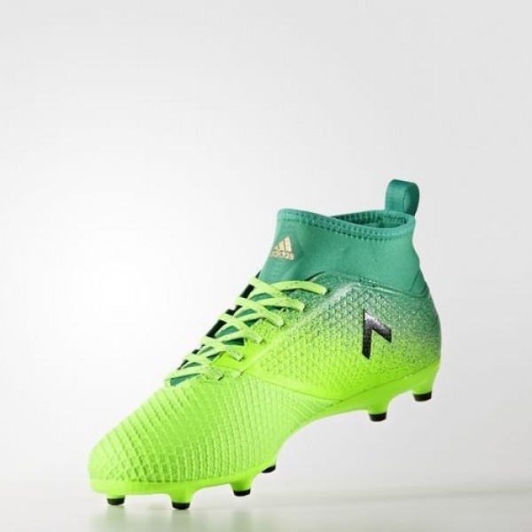 Adidas Ace 17.3 Primemesh Terrain Souple Homme Solar Green/Core Black/Core Green Football Chaussures NO: BB1016