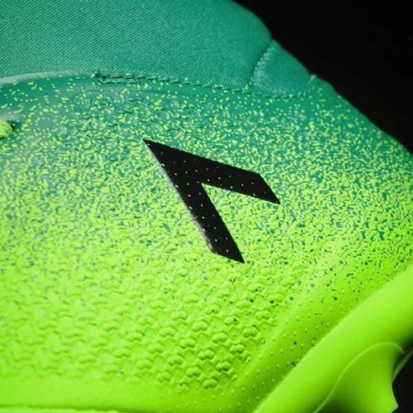 Adidas Ace 17.3 Primemesh Terrain Souple Homme Solar Green/Core Black/Core Green Football Chaussures NO: BB1016