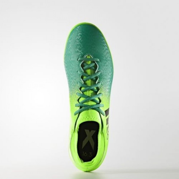 Adidas X 16.3 Indoor Homme Solar Green/Core Black/Core Green Football Chaussures NO: BB5867