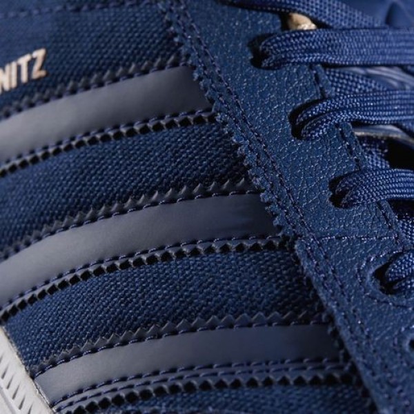 Adidas Busenitz Pro Homme Mystery Blue/Footwear White/Pale Nude Originals Chaussures NO: BB8435