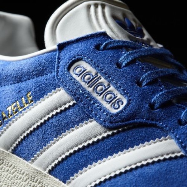 Adidas Gazelle Super Femme Blue/Vintage White/Gold Metallic Originals Chaussures NO: BB5241