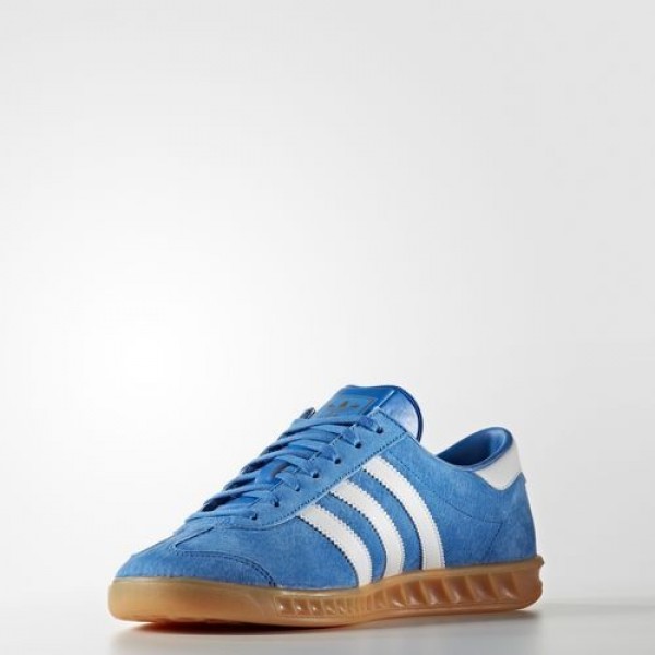 Adidas Hamburg Homme Bluebird/Footwear White/Gum Originals Chaussures NO: S76697