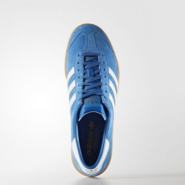 Adidas Hamburg Homme Bluebird/Footwear White/Gum Originals Chaussures NO: S76697