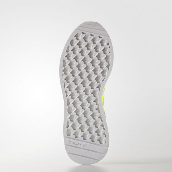 Adidas Iniki Runner Femme Clear Onix/Solar Yellow/Footwear White Originals Chaussures NO: BB0001