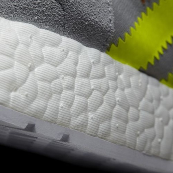 Adidas Iniki Runner Femme Clear Onix/Solar Yellow/Footwear White Originals Chaussures NO: BB0001