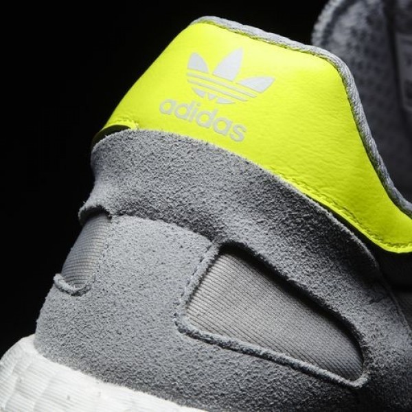 Adidas Iniki Runner Femme Clear Onix/Solar Yellow/Footwear White Originals Chaussures NO: BB0001