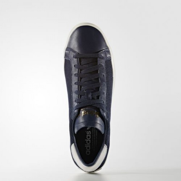 Adidas Court Vantage Femme Collegiate Navy/Footwear White Originals Chaussures NO: S76197