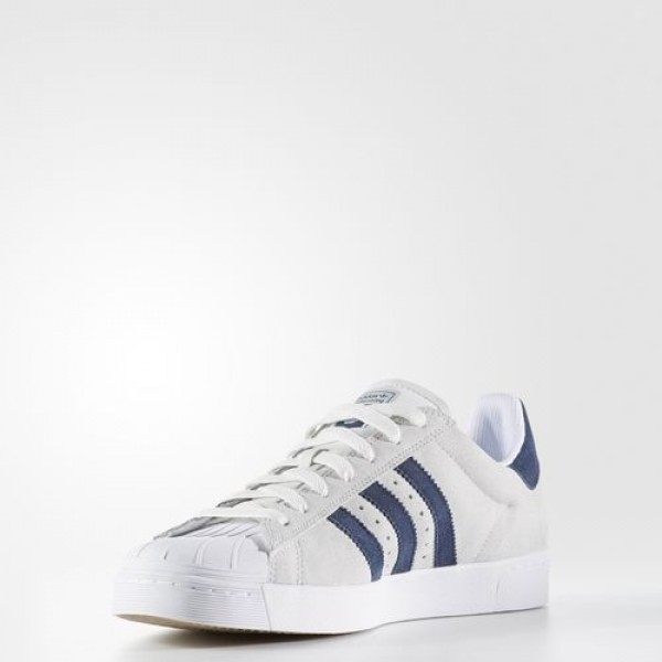 Adidas Superstar Vulc Adv Homme Crystal White/Collegiate Navy/Footwear White Originals Chaussures NO: BB8609