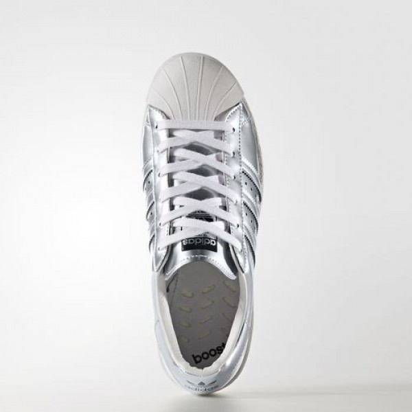 Adidas Superstar Boost Femme Silver Metallic/Footwear White Originals Chaussures NO: BB2271