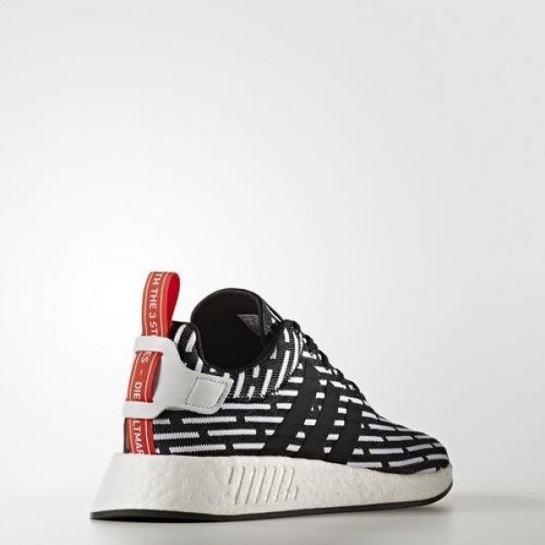Adidas Nmd_R2 Primeknit Femme Core Black/Footwear White Originals Chaussures NO: BB2951